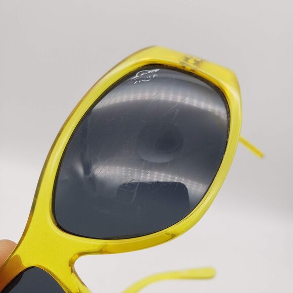 Vintage BLACK FLYS Sunglasses 'Kid's Kick' Clear Yellow VTG - Picture 8 of 11